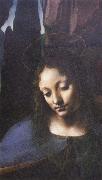 Leonardo  Da Vinci Detail of Madonna of the Rocks china oil painting reproduction